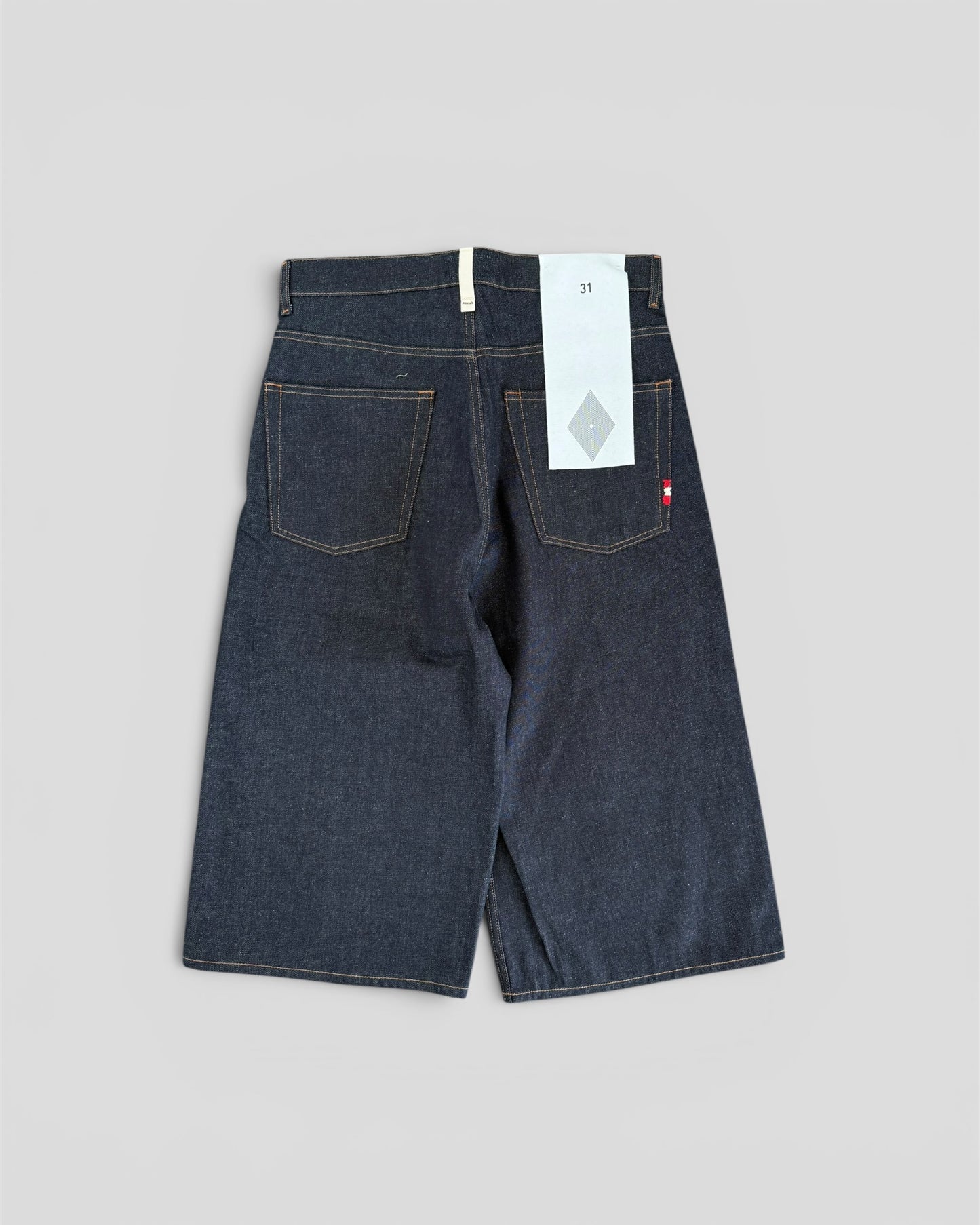 Huge raw denim shorts