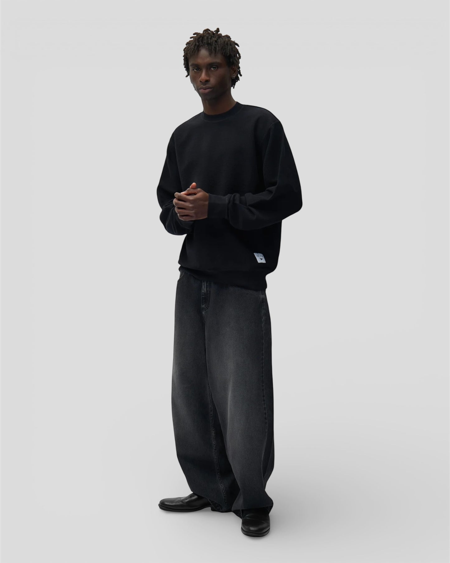 Fade wash baggy pants