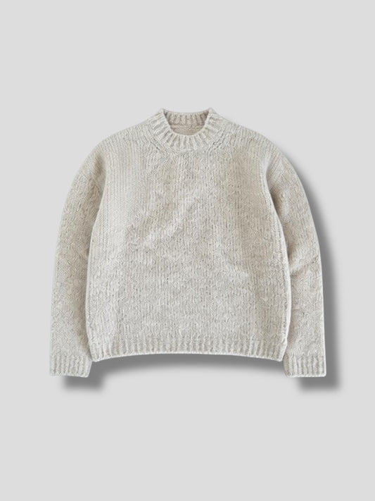 Maglia bouclè alpaca