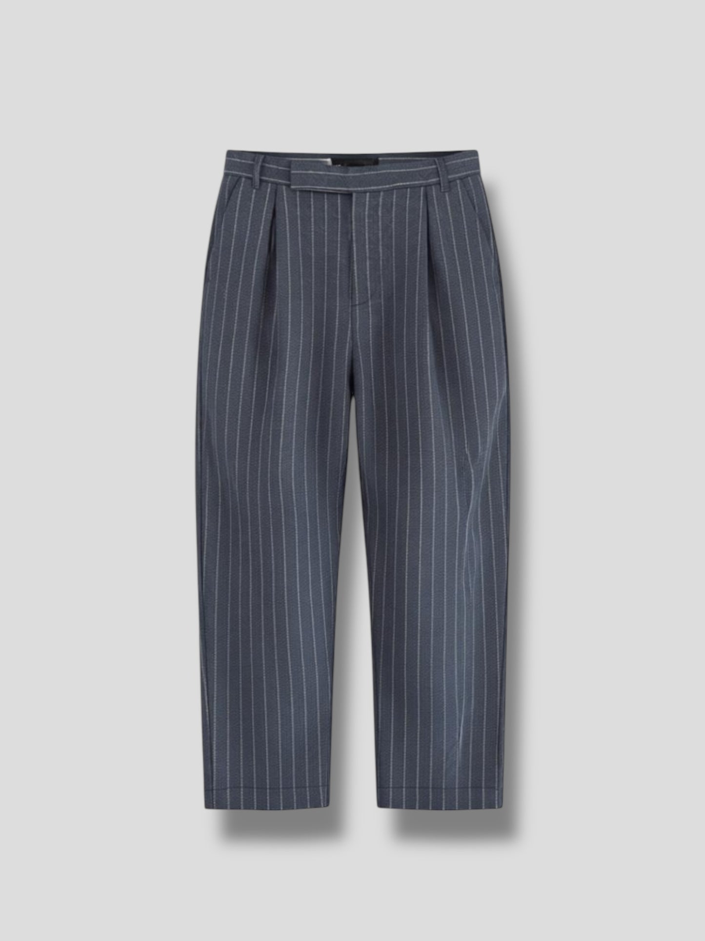Panta pinces dritto gessato