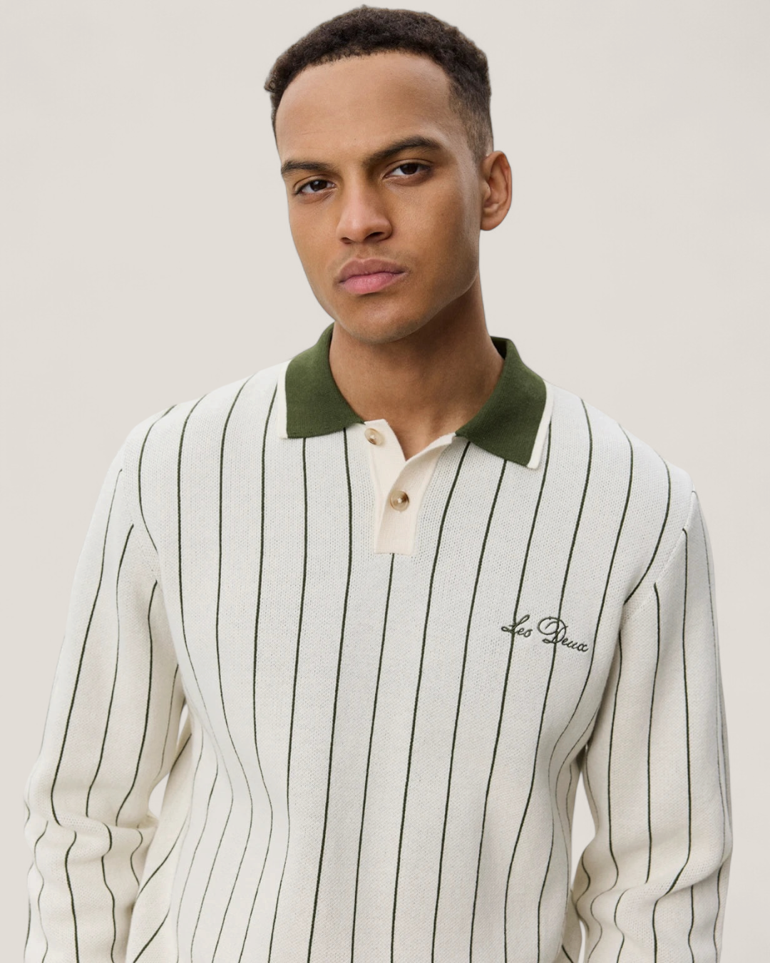 Signature knitted ls polo