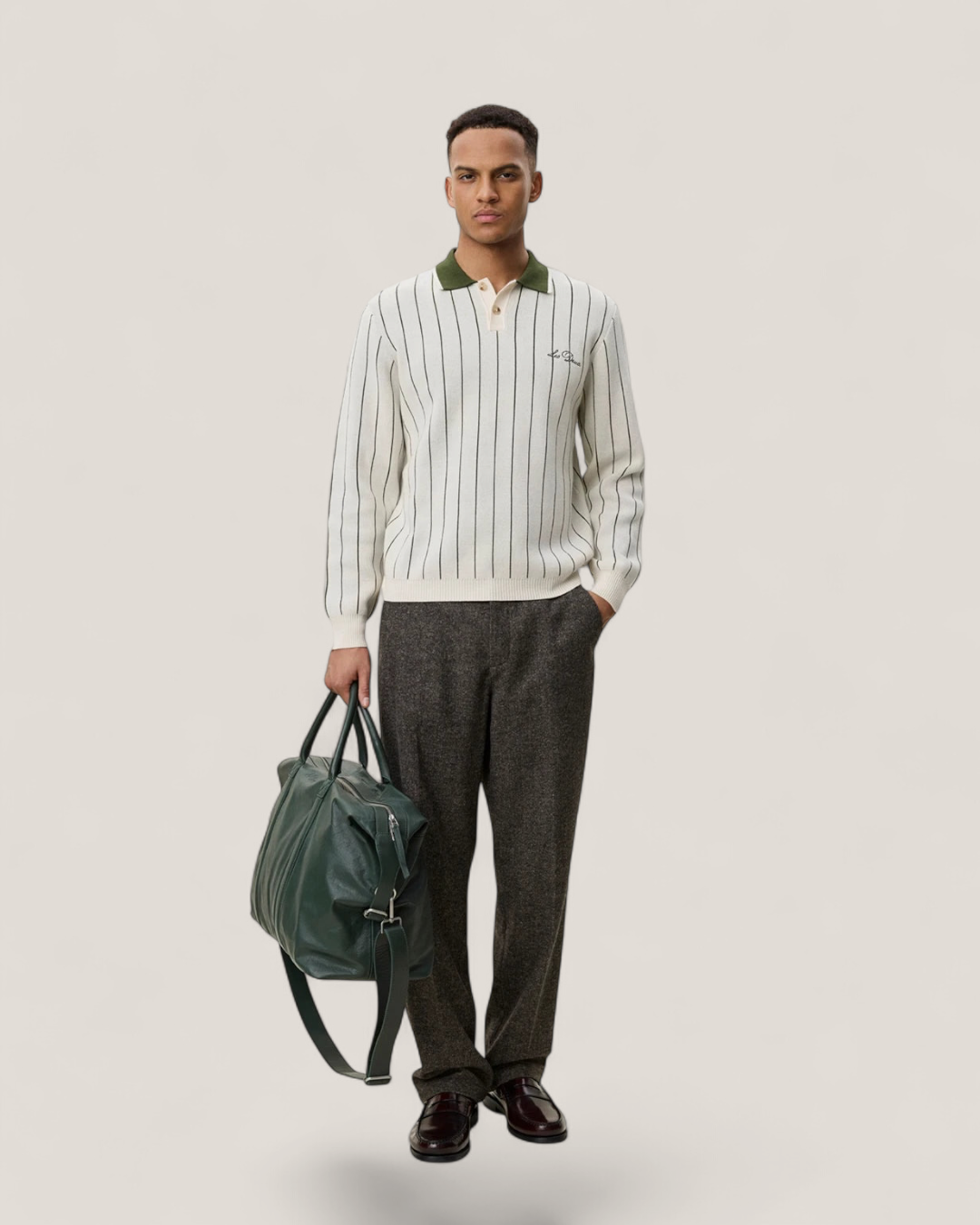 Signature knitted ls polo