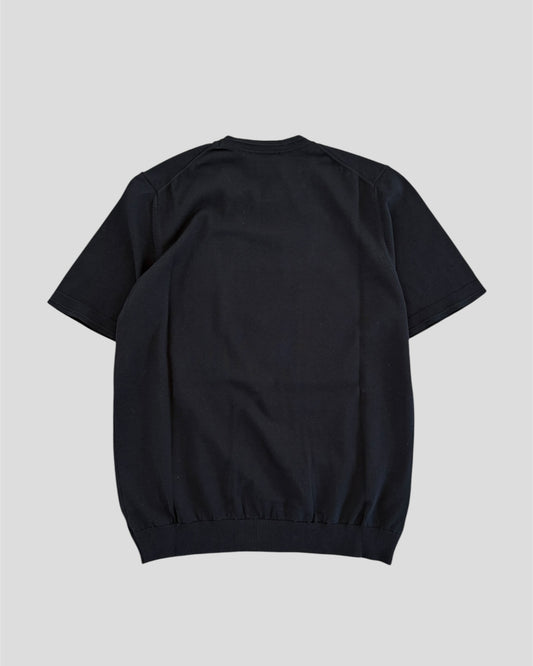 Girocollo regular fit crepe black