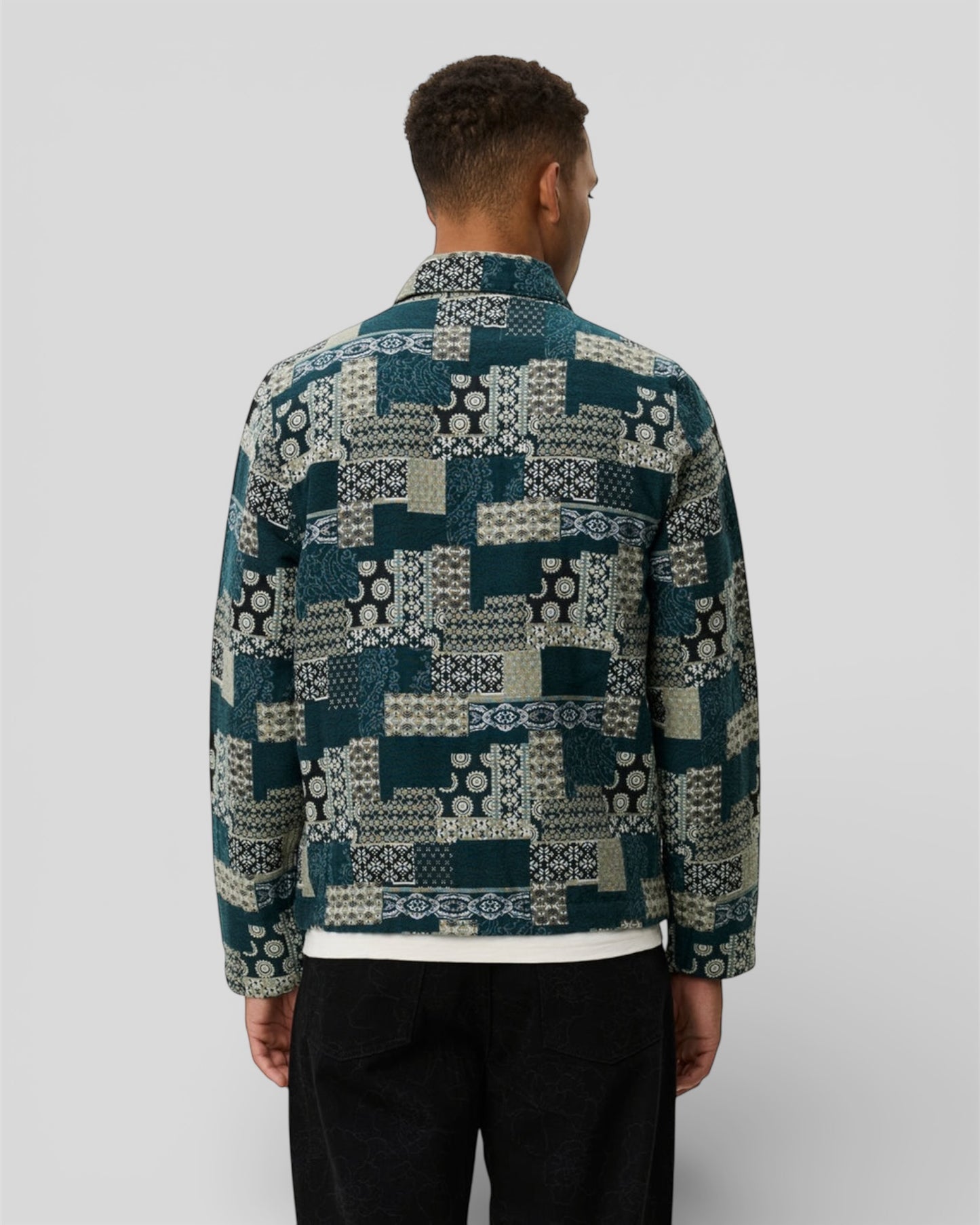 Ian jacquard coach jacket