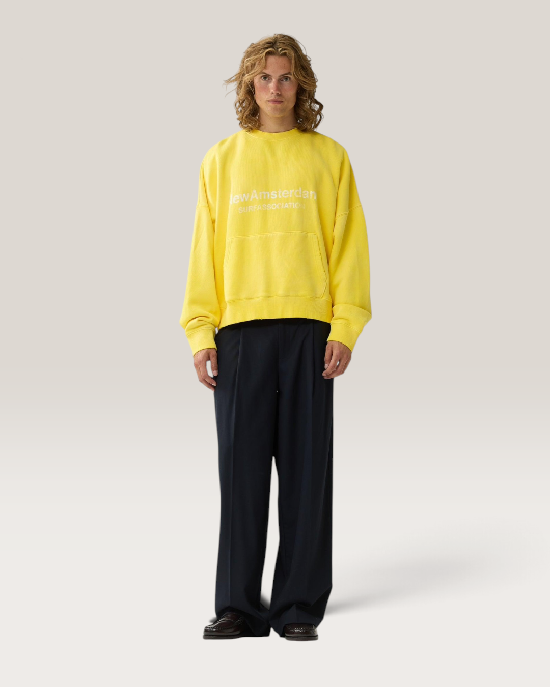 Worked logo crewneck