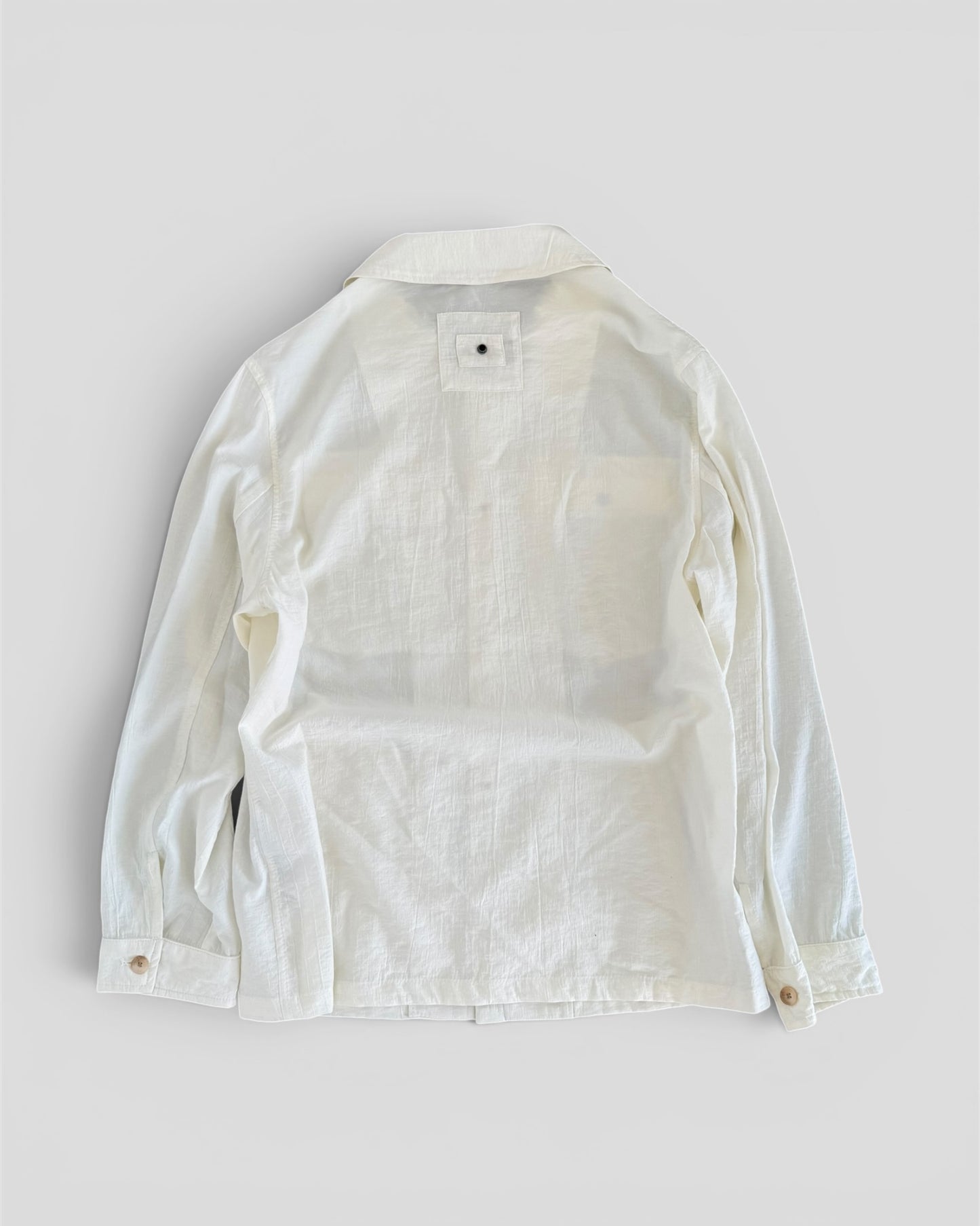 Overshirt viscosa off white