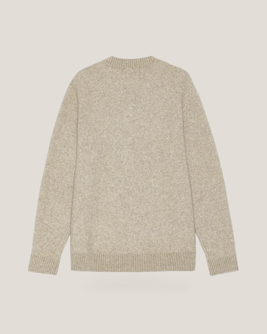 Melange V-neck knit