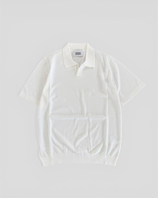 Polo crepe white