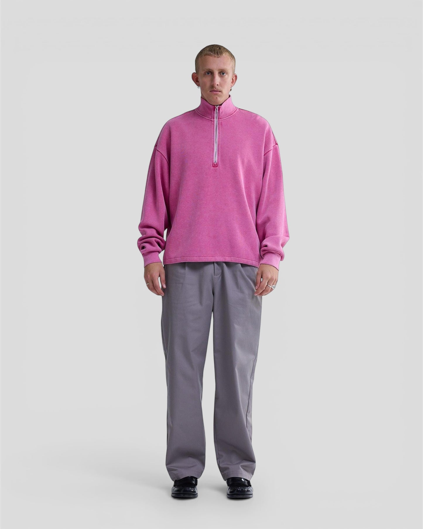 Plate half zip