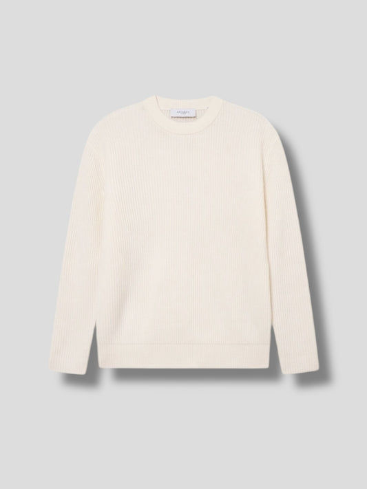 Eddie wool rib crewneck knit