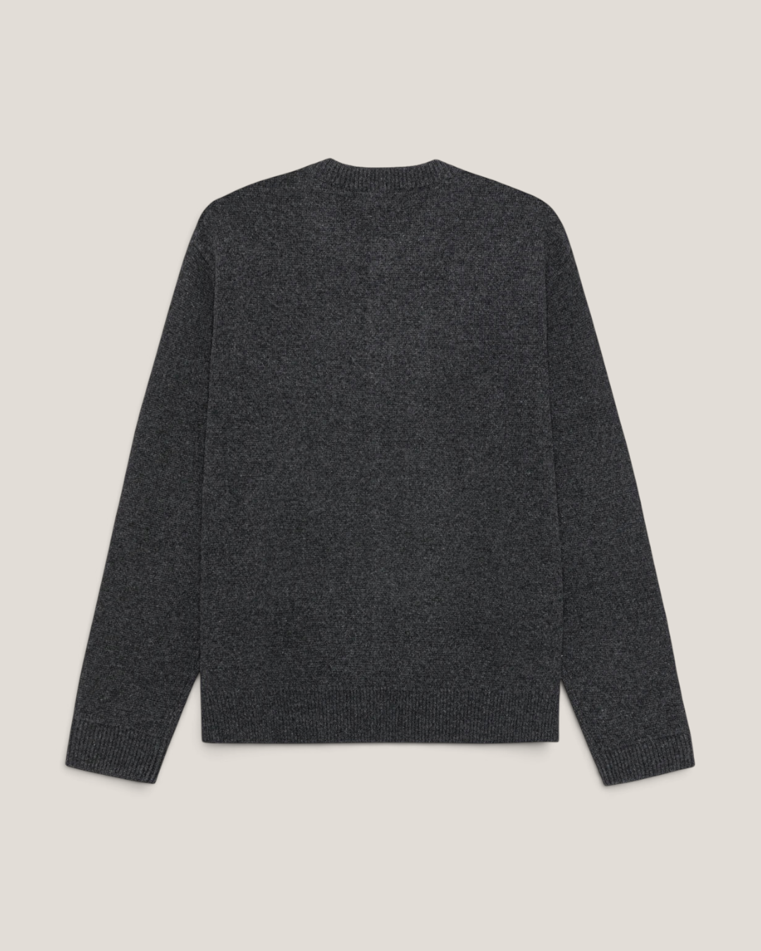 Knitted roundneck cardigan