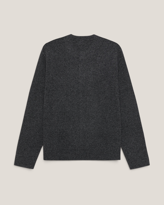 Knitted roundneck cardigan