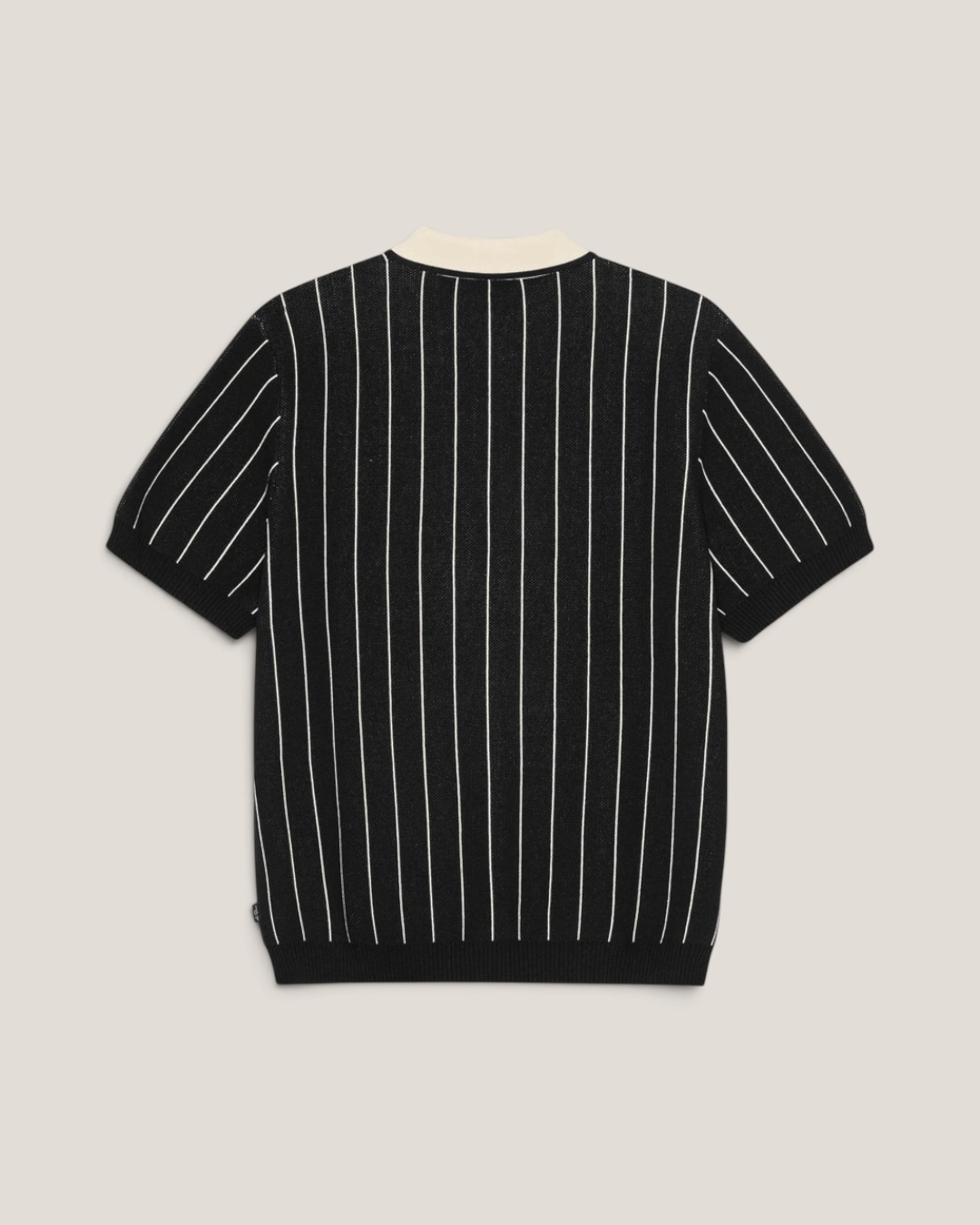 Pinstripe knitted polo