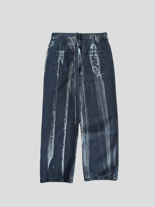 Washed jeans pants