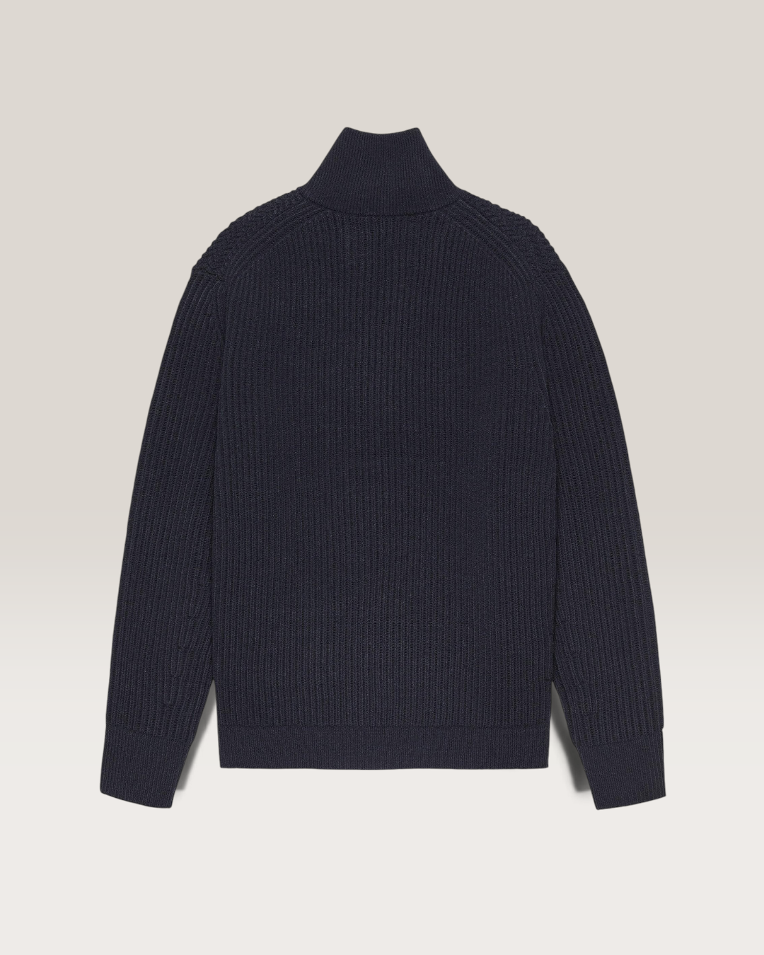Knitted half zip
