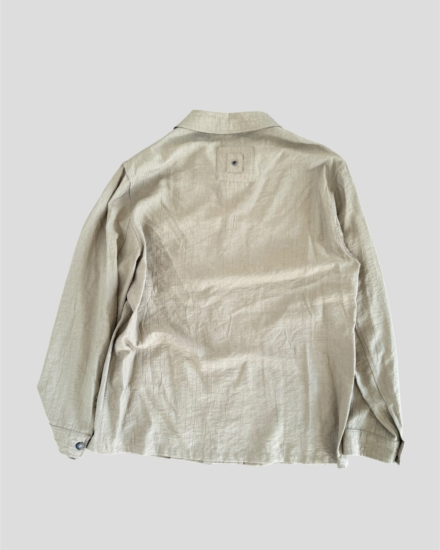 Overshirt viscosa tabaco