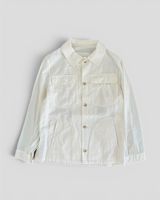 Overshirt viscosa off white
