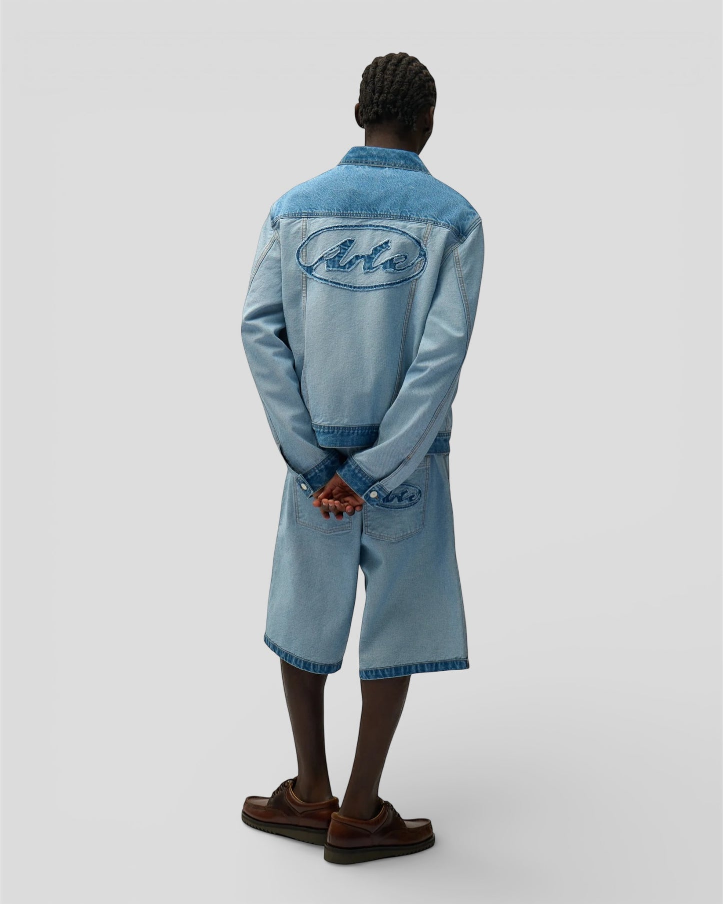 Denim inside/out jacket