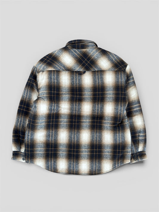 Quilted plaid overshirt