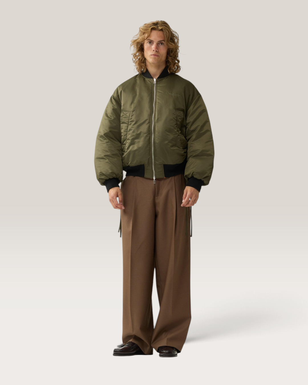Reversible bomber jacket