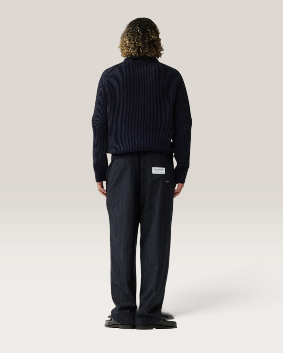 Knitted half zip