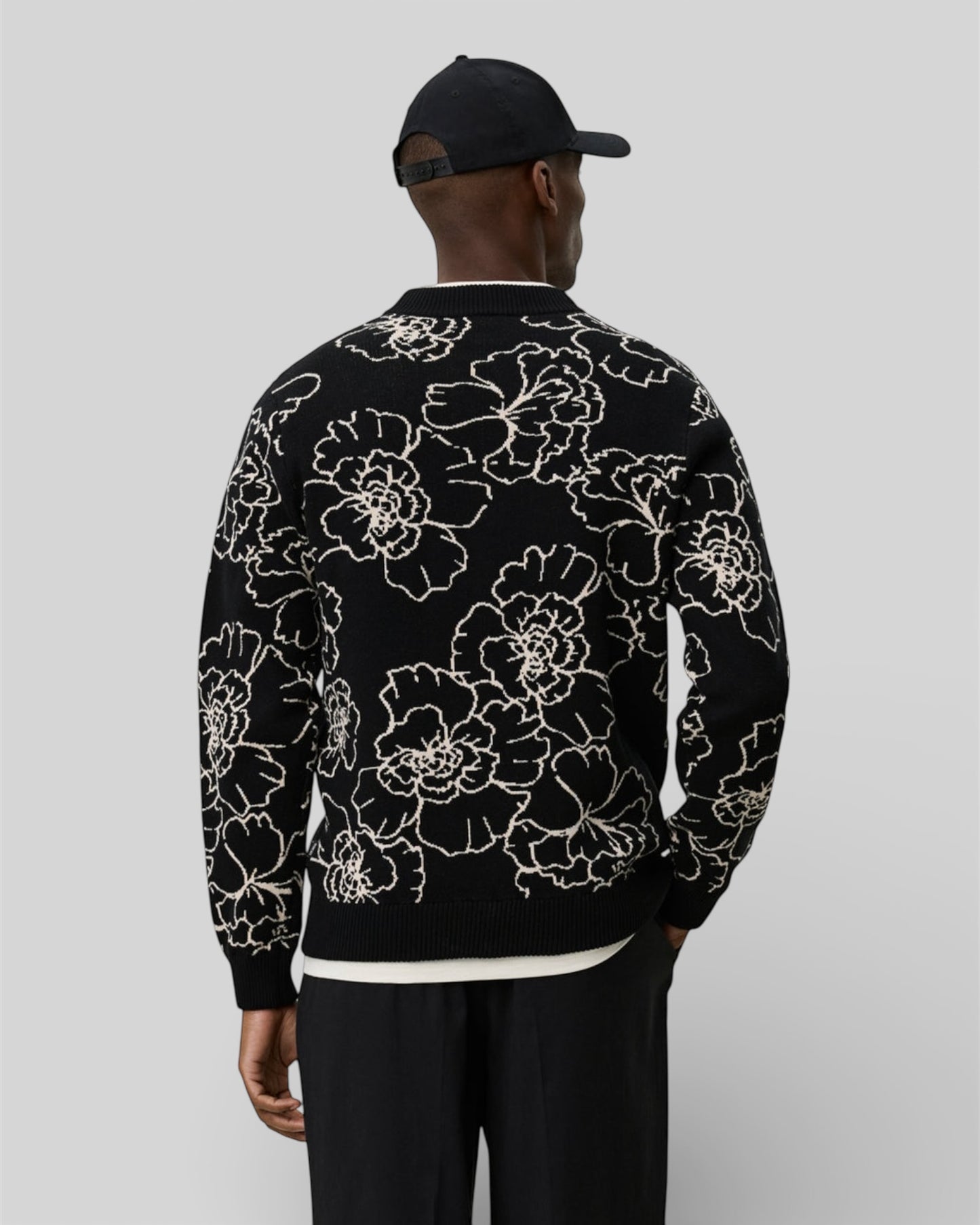 Gaston poppy jacquard