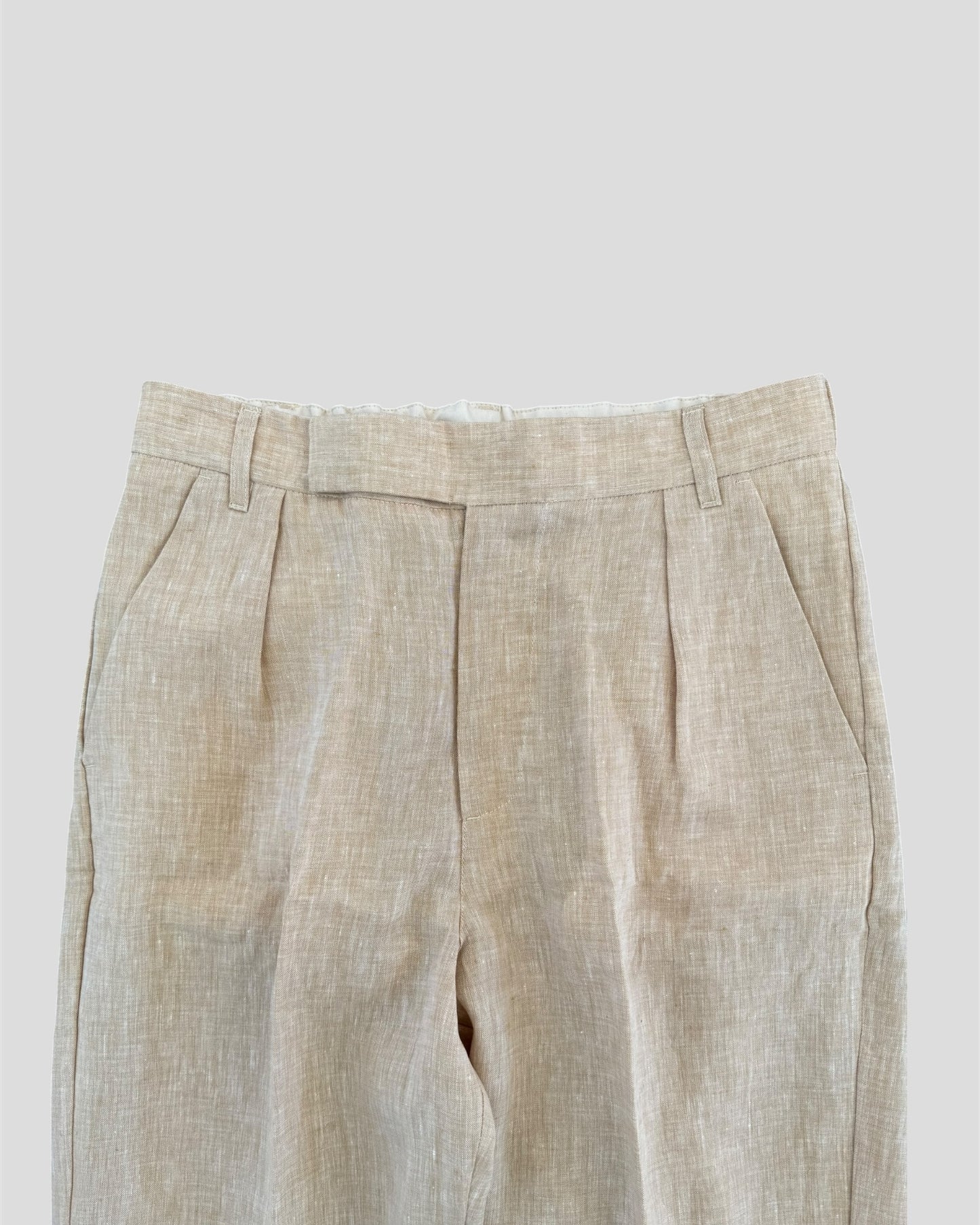 Panta pinces dritto lino