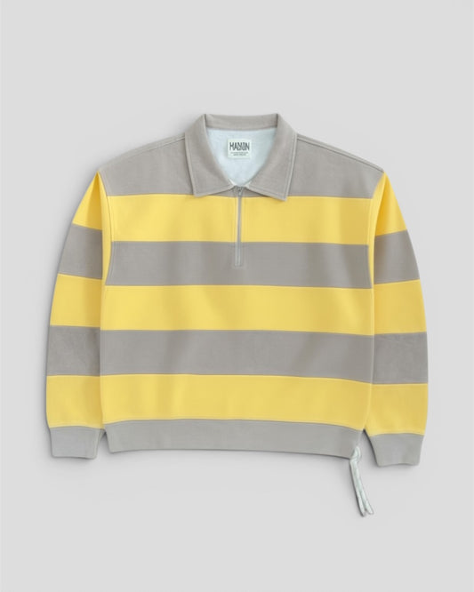 Polo zip riga placcata