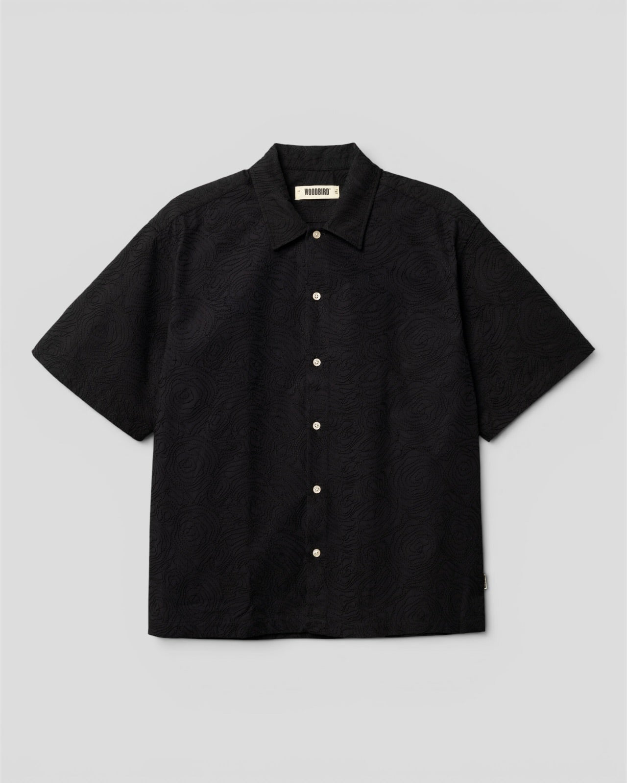 Wang embroidery shirt black