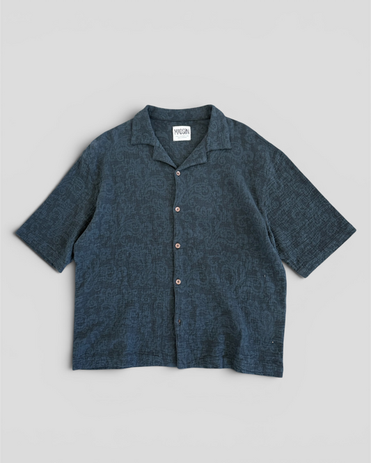 Camicia over jacquard black