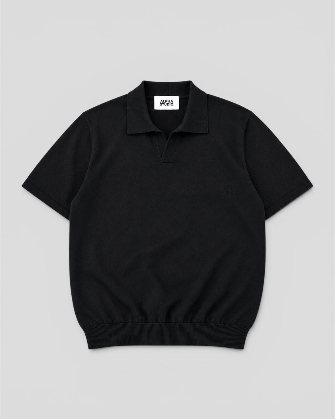 Polo crepe black