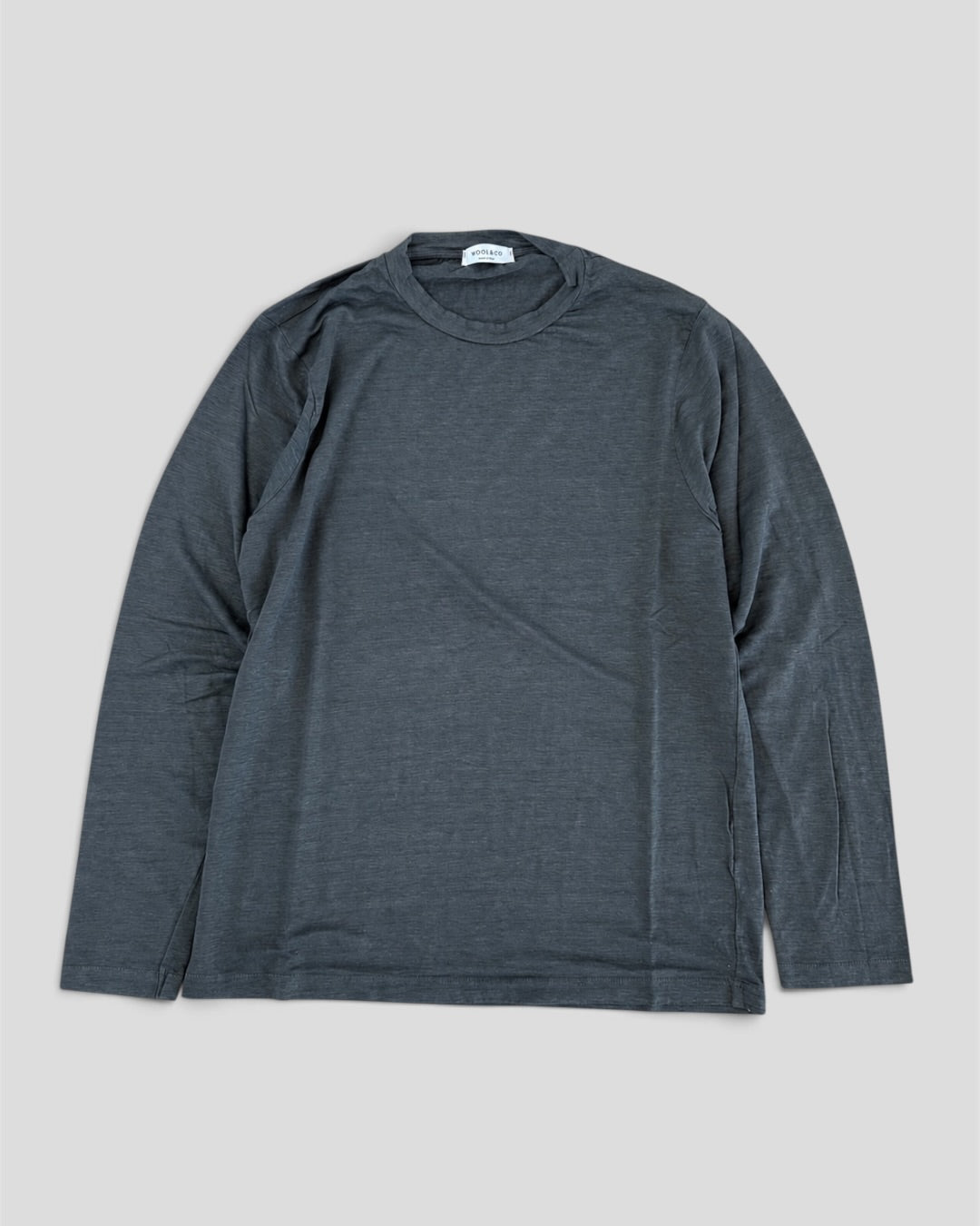 Linen longsleeve dark grey