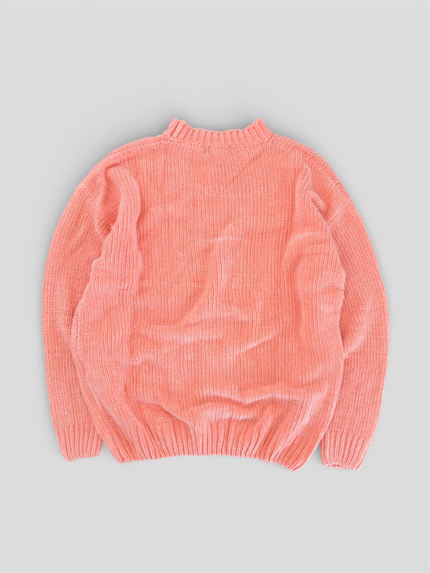 Sweater chenille peach amber
