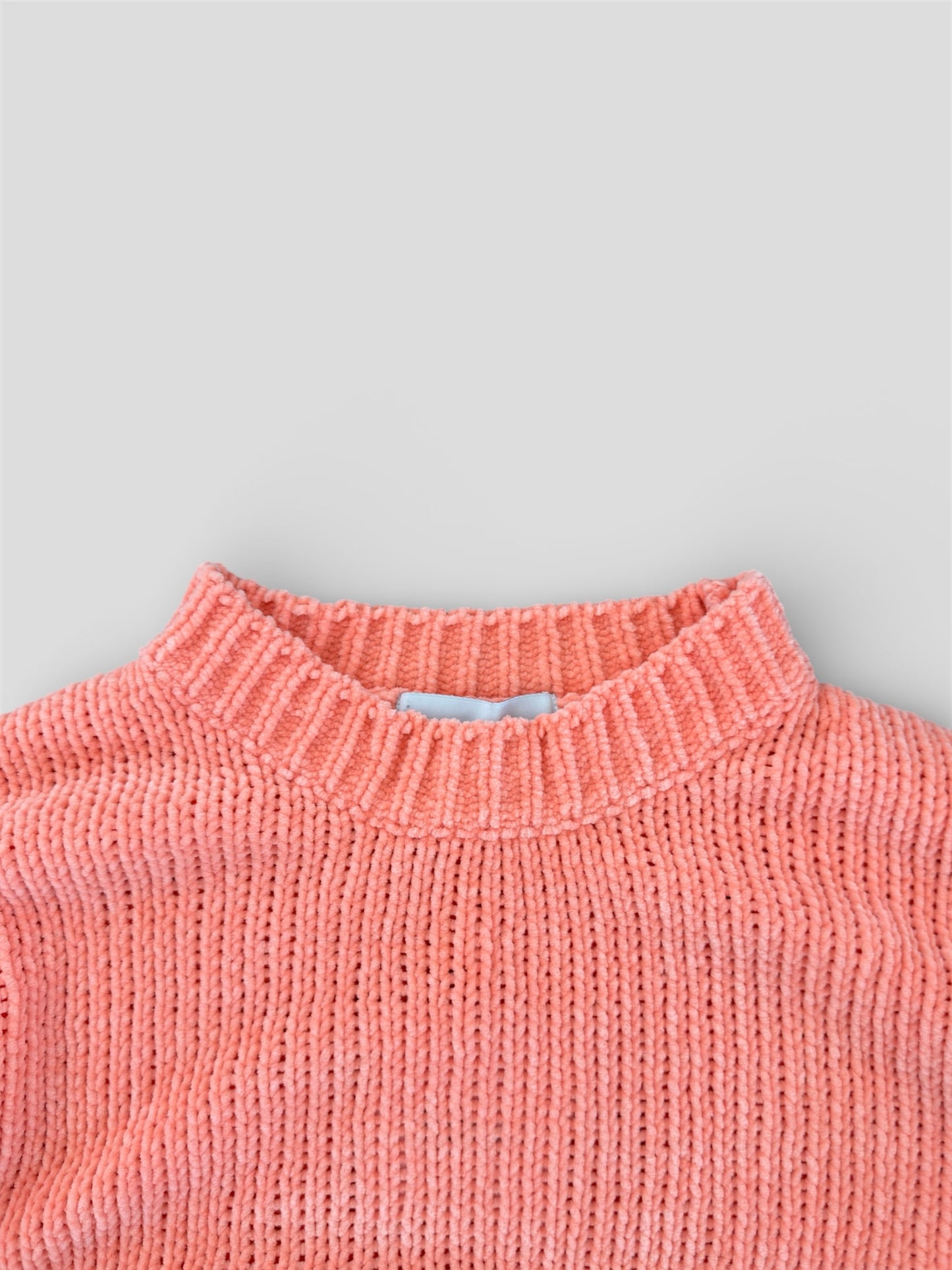 Sweater chenille peach amber