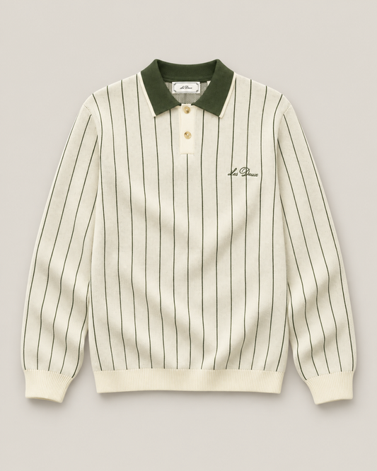 Signature knitted ls polo