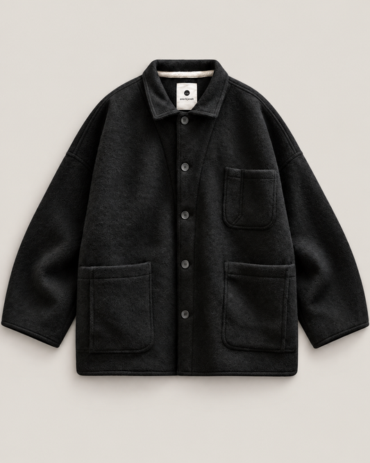Akrowen boiled wool overshirt