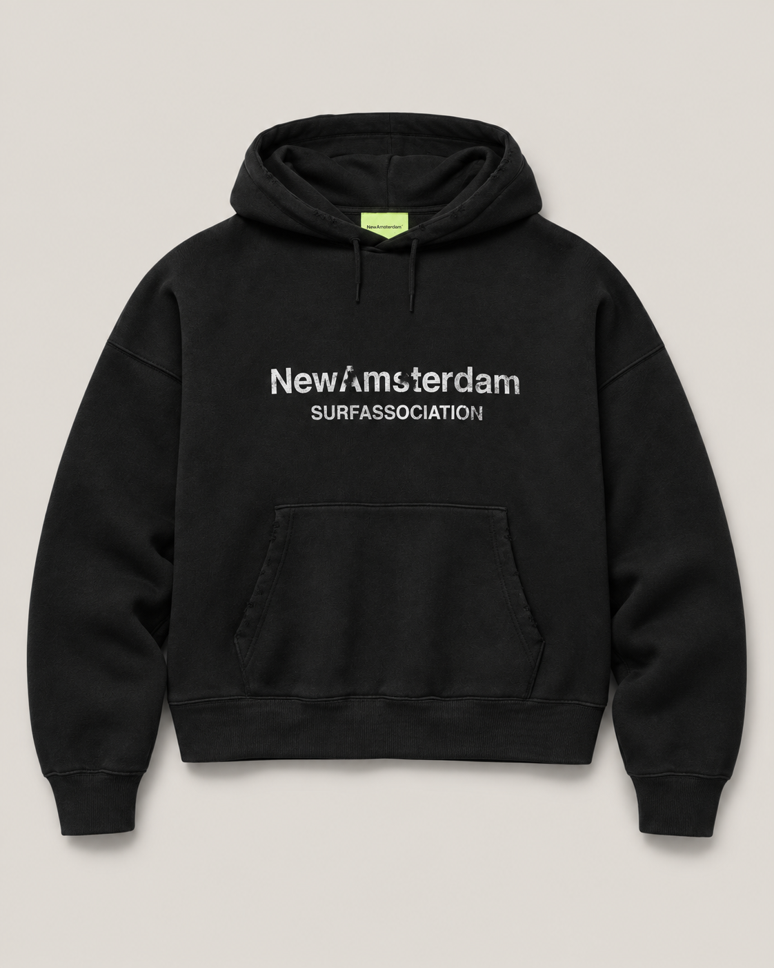Worked logo hoodie