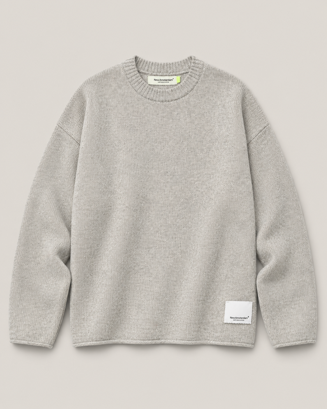 Knitted stamp crewneck