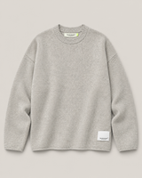 Knitted stamp crewneck