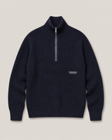 Knitted half zip