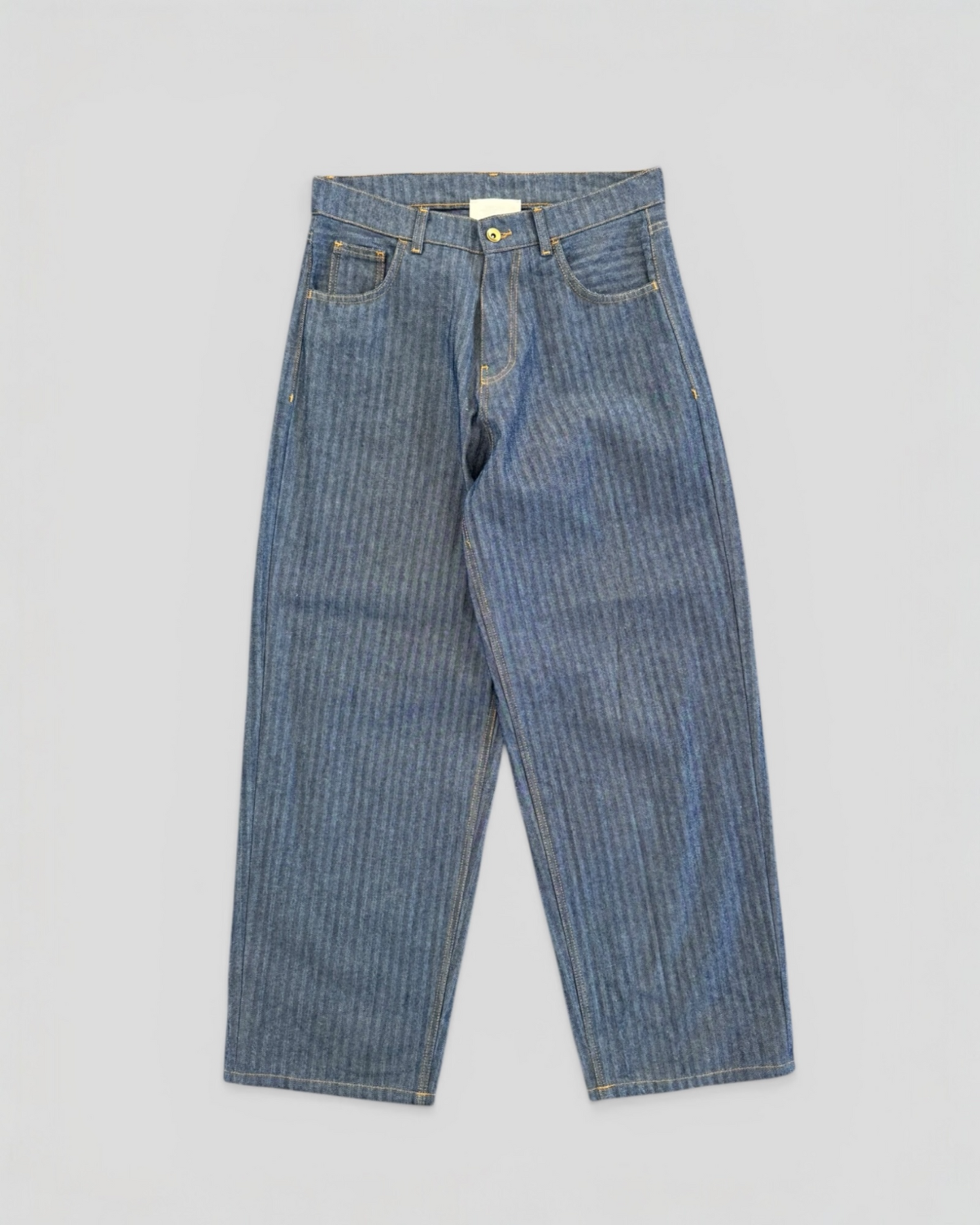 Herringbone denim pant