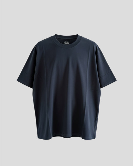 T-shirt relaxed blu